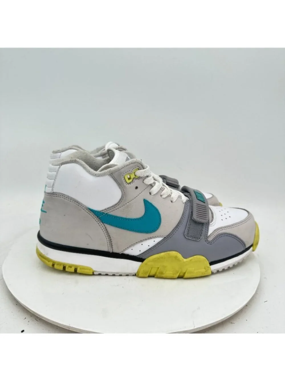Nike Air Trainer 1 Mid Citron Men Size 9  FQ8828-100 White Grey Tea Shoes